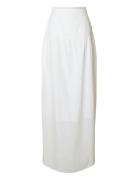 Slfhannah Mw Long Broderi Skirt D Selected Femme White