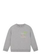 Sweater Textprint Daily 7 Grey