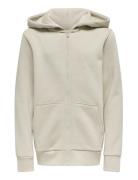 Osjceres Zip Thr. Hoodie Swt Noos ONLY & SONS Cream