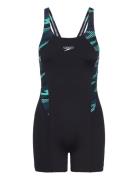 Womens Hyperboom Splice Legsuit Speedo Black