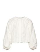 Cotton Blouse With Embroidered Details Mango White