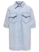 Kogsophie S/S Over Dnm Dress Azg Kids Only Blue