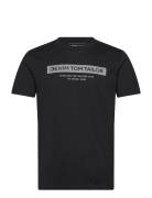 Printed T-Shirt Tom Tailor Black