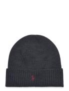 Signature Pony Wool Beanie Polo Ralph Lauren Grey