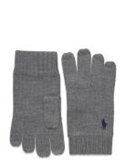 Signature Pony Wool Gloves Polo Ralph Lauren Grey