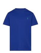 Cotton Jersey Crewneck Tee Ralph Lauren Kids Blue