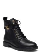 Eldridge Burnished Leather Boot Lauren Ralph Lauren Black