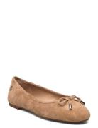 Jayna Suede Flat Lauren Ralph Lauren Beige