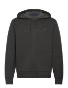 Double-Knit Mesh Full-Zip Hoodie Polo Ralph Lauren Grey