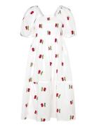 Cheri Fruit Dress A-View White