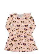 Bamboo Flared Dress Geggamoja Pink