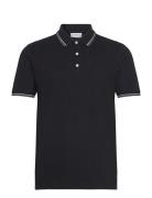 Polo Shirt With Contrast Piping Lindbergh Black