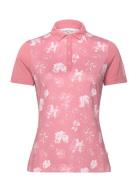 Harmony Printed S/S Shirt Calvin Klein Golf Pink