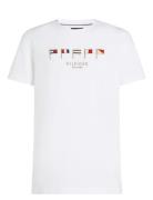 Hilfiger Multi Flags Tee Tommy Hilfiger White