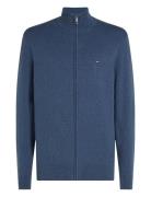 Essential Cotton Zip Thru Tommy Hilfiger Blue