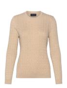 Organic Cotton Cable Knitted Sweater Lexington Clothing Beige