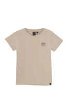 T-Shirt Backprint Indian Blue Jeans Beige