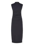 Rallie Cross Over Neck Midi Dr French Connection Black