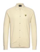 Linen Blend Knitted Shirt Lyle & Scott Cream