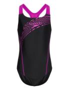 Girls Medley Logo Medalist Speedo Black