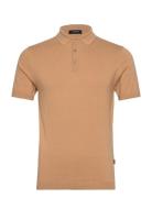 Polo S/S With Buttons Lindbergh Brown