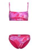 Womens Printed Adjustable Thinstrap 2 Pc. Speedo Pink