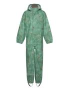 Pu Rain Suit Aop Recycled Mikk-line Green