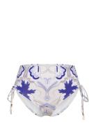 Lottie High Rise Bikini Bottoms Malina Blue