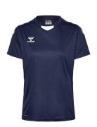 Hmlcore Xk Poly Jersey S/S Woman Hummel Navy