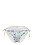 Ally Crochet Trimmed Bikini Bottoms Malina Blue