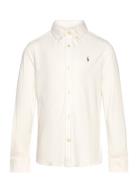 Cotton Interlock Shirt Ralph Lauren Kids White