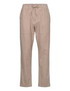 Akjan Twill Contrast Pants Anerkjendt Beige