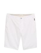 Regular Linen Chino Shorts Tom Tailor White