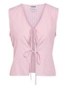 Nmfrida S/L Tie Vest Wvn NOISY MAY Pink