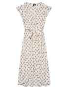 Vmpage S/L Long Wrap Dress Wvn Ga Vero Moda Patterned
