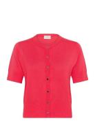 Kalizza Short Sleeve Cardigan Kaffe Red