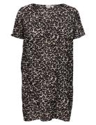 Carlux Life Ss Tunic Dress Wvn Noos ONLY Carmakoma Brown