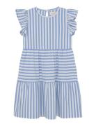 Dress Ss Stripe Creamie Blue