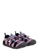 Sandals Hiking W. Toe Cap Color Kids Purple