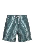 Pull-On Seersucker Swim Trunk Abercrombie & Fitch Blue