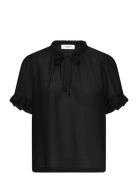 Rwroa Ss Regular Blouse Rosemunde Black