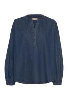 Pd-Harper Chambrey Blouse Pieszak Navy