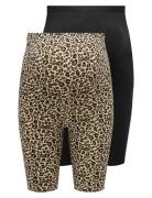 Olmlovely Life Shorts Jrs Mat 2 Pack Aop Only Maternity Black