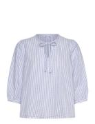 Bow Blouse Bubbleroom Blue