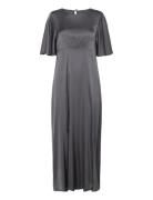 Miller Viscose Satin Line Of Oslo Grey