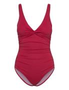 Simi Solid Swimsuit Recycled Panos Emporio Red