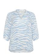 Kcedina Ami Blouse Kaffe Curve Blue