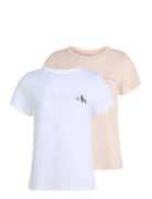2-Pack Monologo Slim Tee Calvin Klein Jeans White