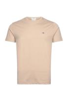 Slim Shield Ss T-Shirt GANT Beige