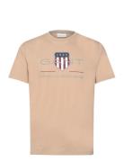 Reg Archive Shield Ss T-Shirt GANT Beige